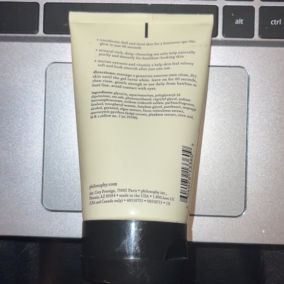 Purity Made Simple Deep-Clean Mask by Philosophy for Unisex - 4 oz Mask - Picture 2 of 3